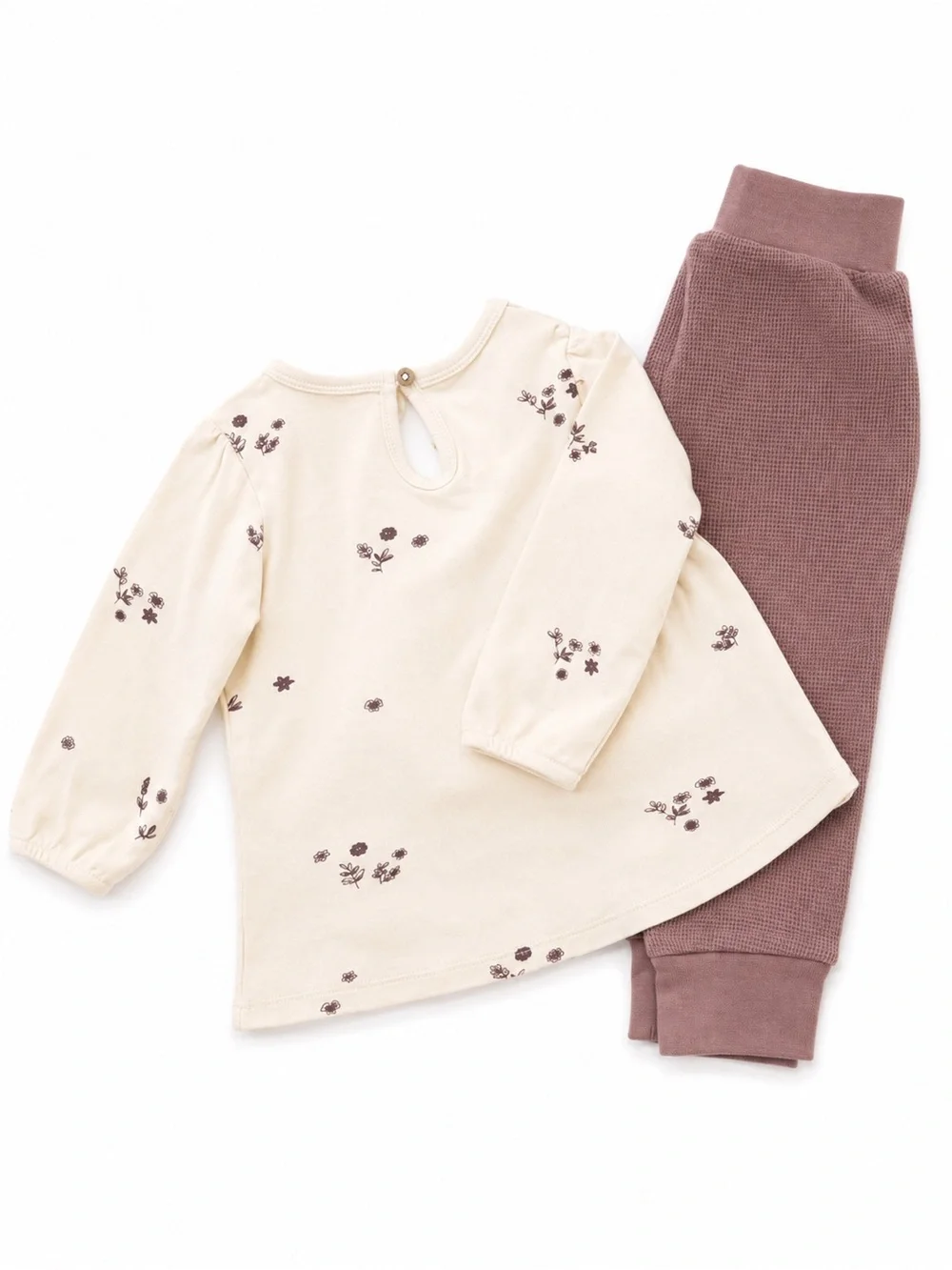 Colored Organics Floral Top & Waffle Leggings Set 12-18M Organic Cotton